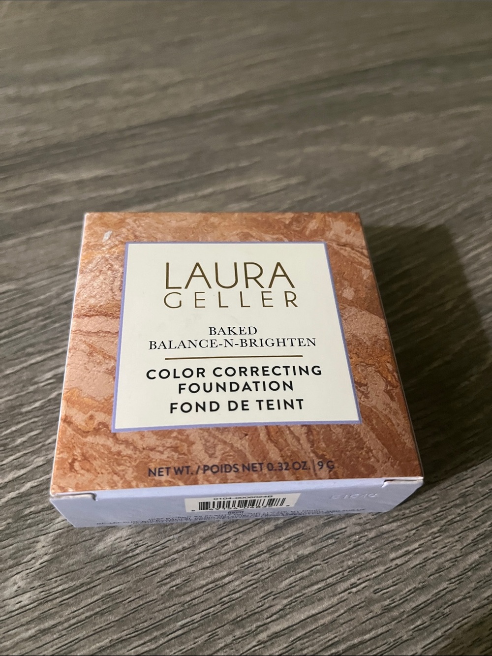 Laura Geller Baked Color Correcting Foundation - Marbled Peach/Tan Packaging